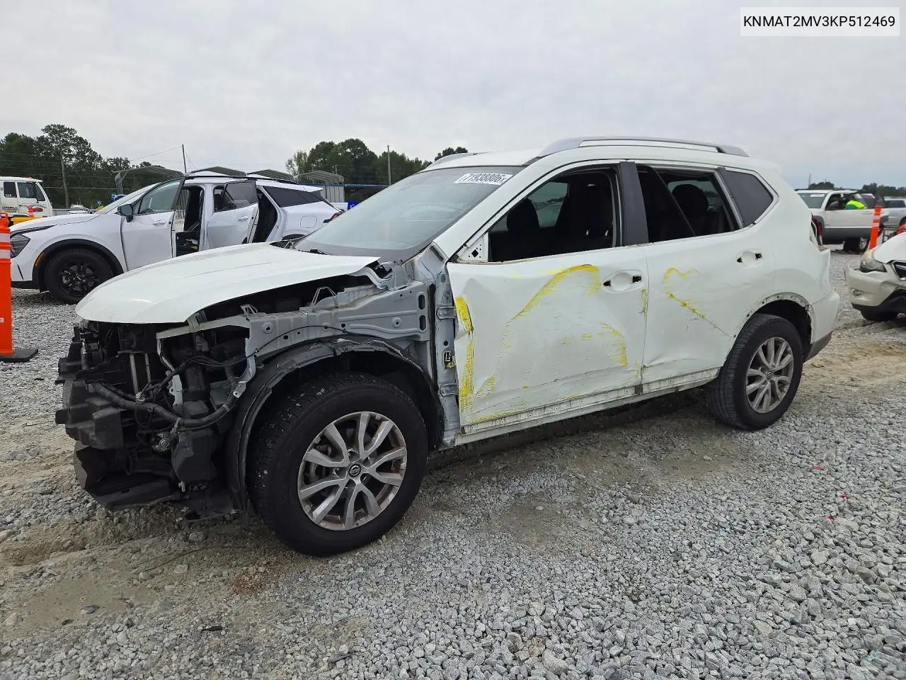 2019 Nissan Rogue Sv VIN KNMAT2MV3KP512469 фото 1