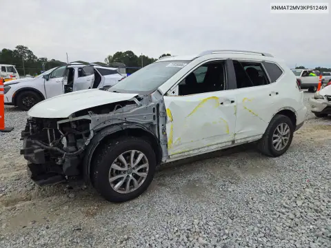 KNMAT2MV3KP512469 — 2019 Nissan Rogue, Сторона, фото до ремонта