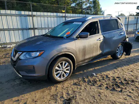 JN8AT2MT6KW502463 — 2019 Nissan Rogue, Задняя часть, фото до ремонта
