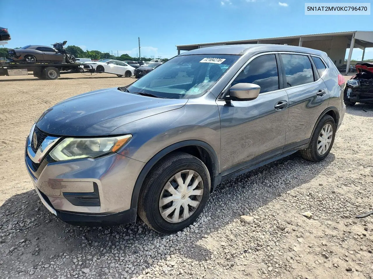 2019 Nissan Rogue S VIN 5N1AT2MV0KC796470 фото 1