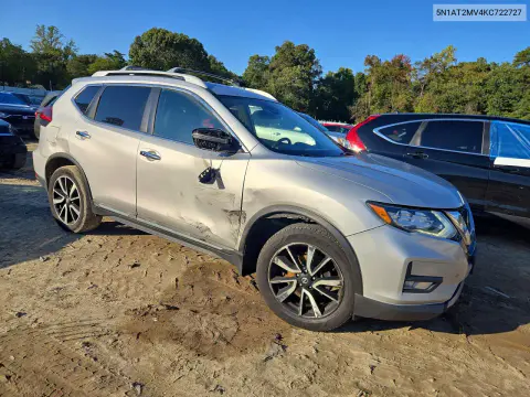 2019 Nissan Rogue Sl VIN 5N1AT2MV4KC722727 фото 4