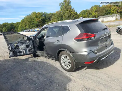 2019 Nissan Rogue Sv VIN JN8AT2MV0KW385531 фото 2