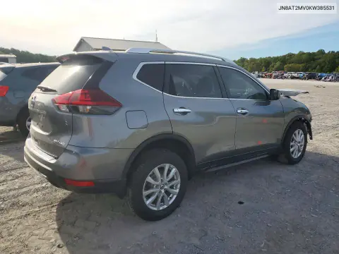 2019 Nissan Rogue Sv VIN JN8AT2MV0KW385531 фото 3