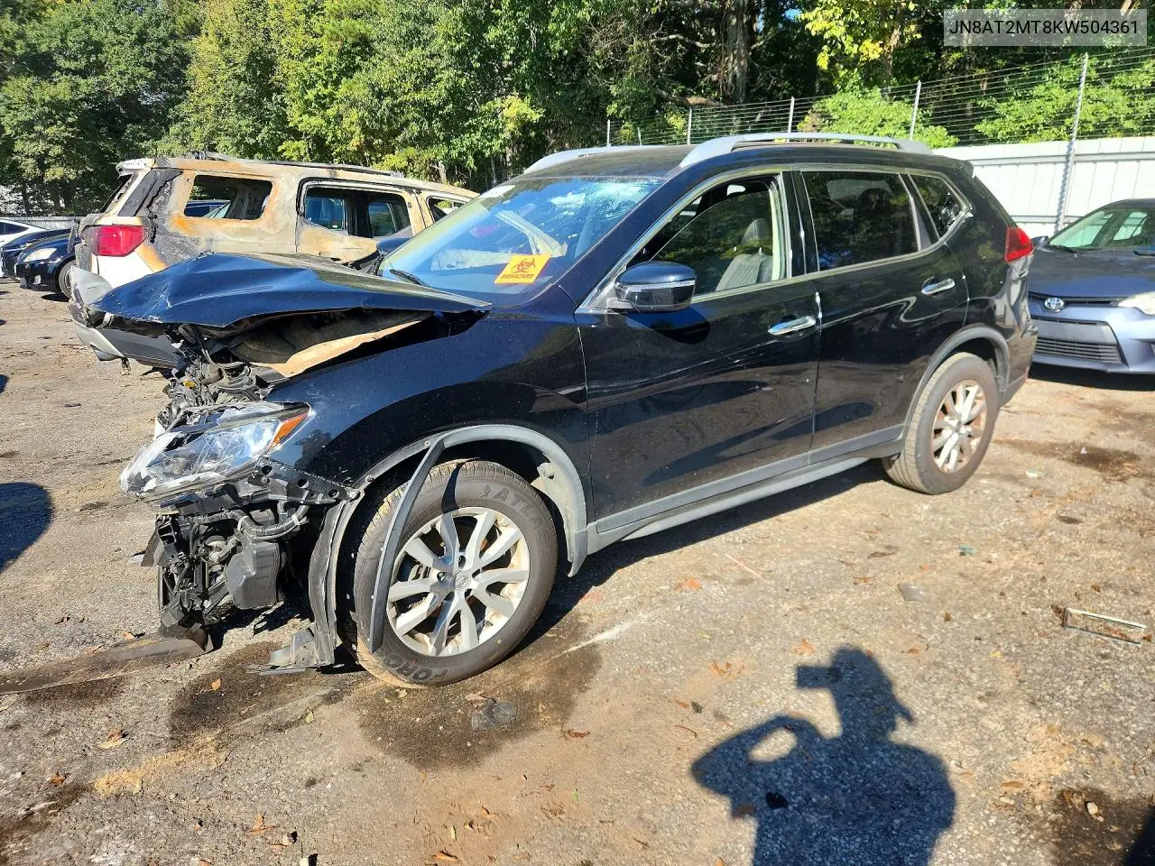 2019 Nissan Rogue S VIN JN8AT2MT8KW504361 фото 1