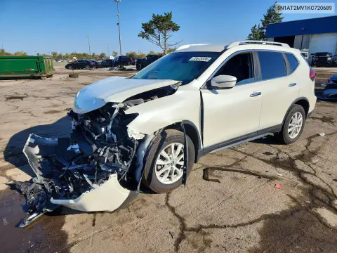 5N1AT2MV1KC720689 — 2019 Nissan Rogue, Передняя часть, фото до ремонта