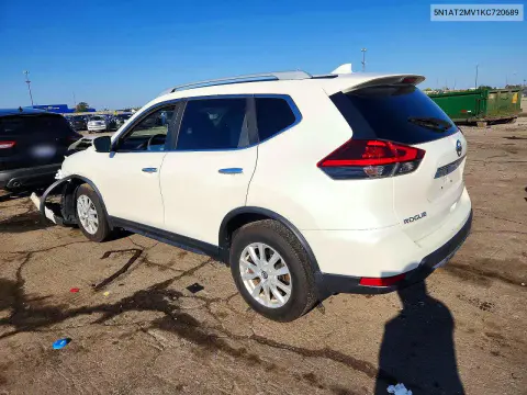 2019 Nissan Rogue S VIN 5N1AT2MV1KC720689 фото 2
