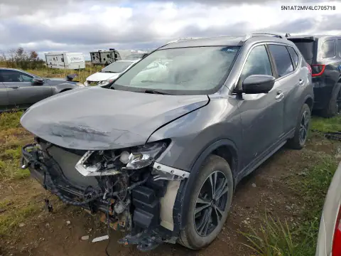 5N1AT2MV4LC705718 — 2020 Nissan Rogue, Передняя часть, фото до ремонта