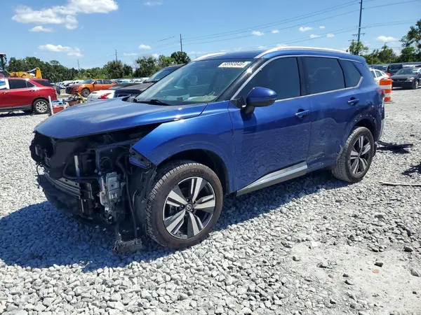 5N1AT3CA1MC670688 — 2021 Nissan Rogue, Передняя часть (Front End), фото до ремонта