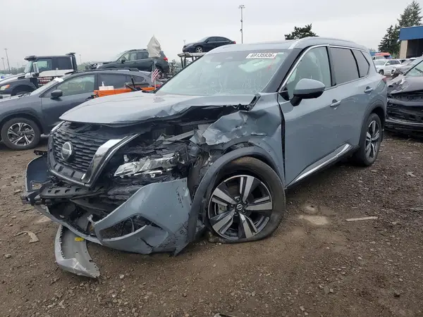 5N1AT3CB1MC802874 — 2021 Nissan Rogue, Передняя часть (Front End), фото до ремонта