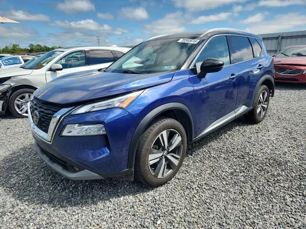 JN8AT3CB0MW217503 — 2021 Nissan Rogue, Задняя часть (Rear End), фото до ремонта
