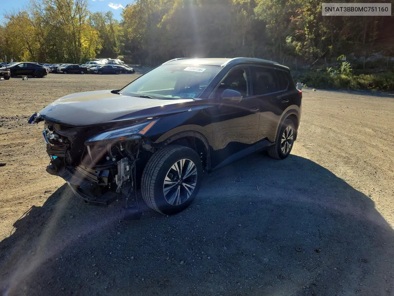 2021 Nissan Rogue Sv VIN 5N1AT3BB0MC751160 фото 1