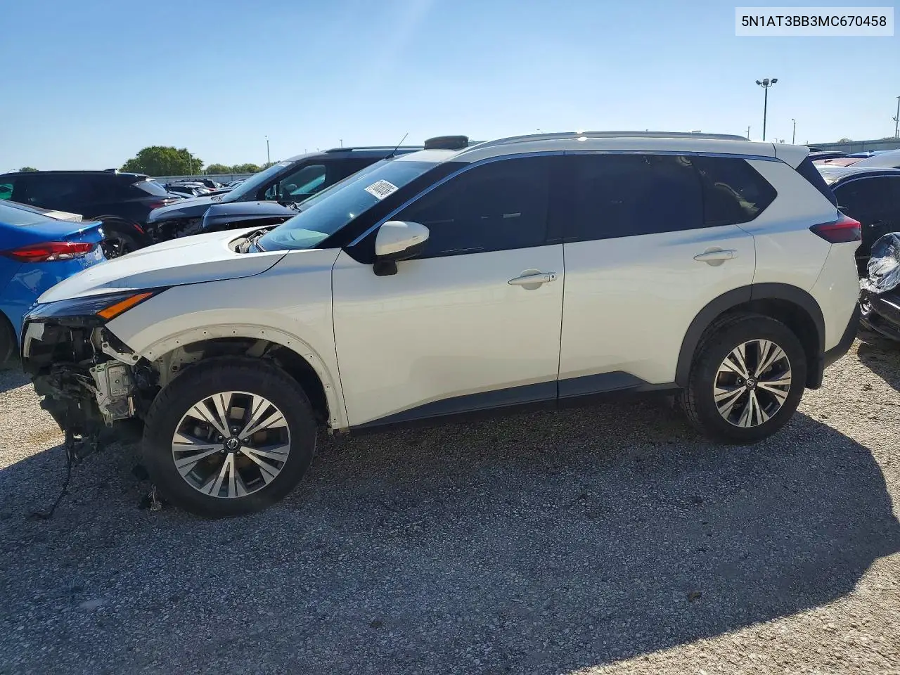 2021 Nissan Rogue Sv VIN 5N1AT3BB3MC670458 фото 1