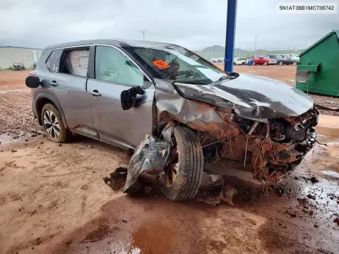 2021 Nissan Rogue Sv VIN 5N1AT3BB1MC738742 фото 4