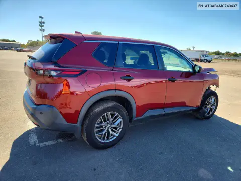 2021 Nissan Rogue S VIN 5N1AT3AB4MC740437 фото 3