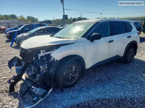 2021 Nissan Rogue S VIN 5N1AT3AAXMC769707 фото 1