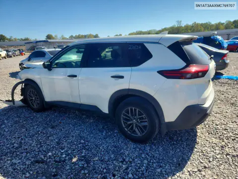 2021 Nissan Rogue S VIN 5N1AT3AAXMC769707 фото 2