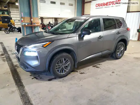 5N1AT3AB6MC708279 — 2021 Nissan Rogue, Передняя часть, фото до ремонта