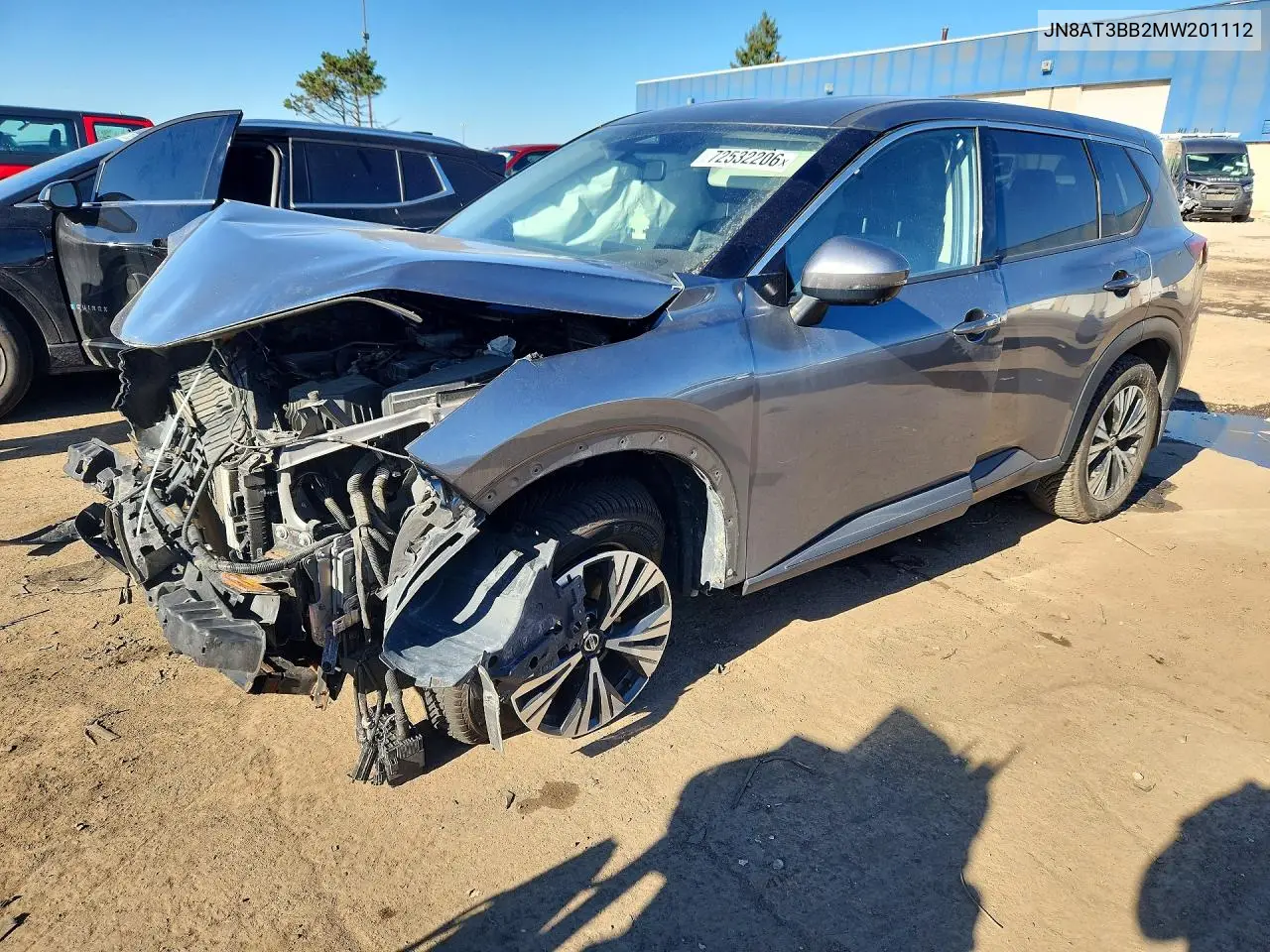 2021 Nissan Rogue Sv VIN JN8AT3BB2MW201112 фото 1