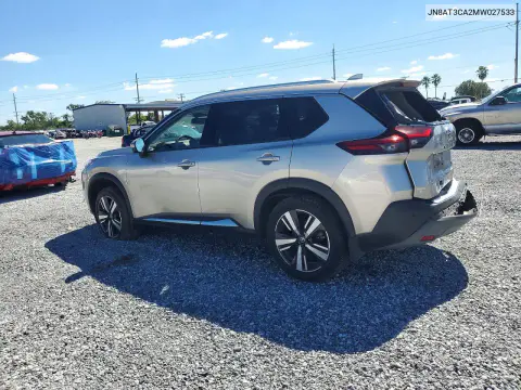 2021 Nissan Rogue Sl VIN JN8AT3CA2MW027533 фото 2