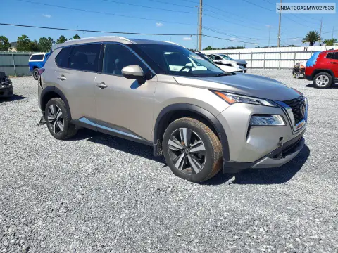 2021 Nissan Rogue Sl VIN JN8AT3CA2MW027533 фото 4