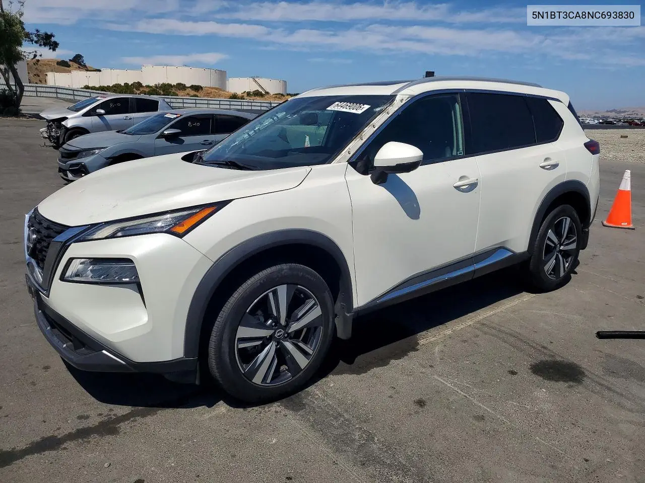 2022 Nissan Rogue Sl VIN 5N1BT3CA8NC693830 фото 1