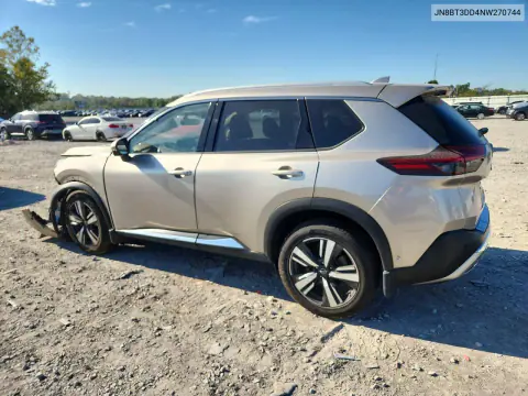 2022 Nissan Rogue Platinum VIN JN8BT3DD4NW270744 фото 2
