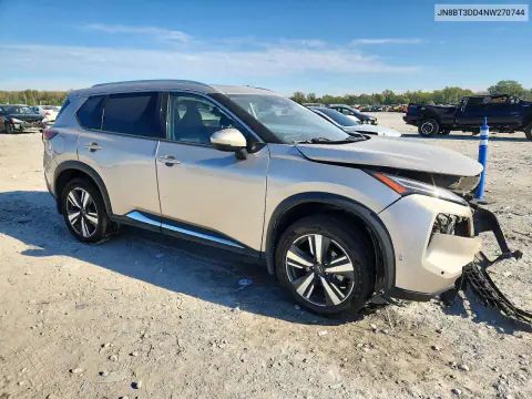 2022 Nissan Rogue Platinum VIN JN8BT3DD4NW270744 фото 4