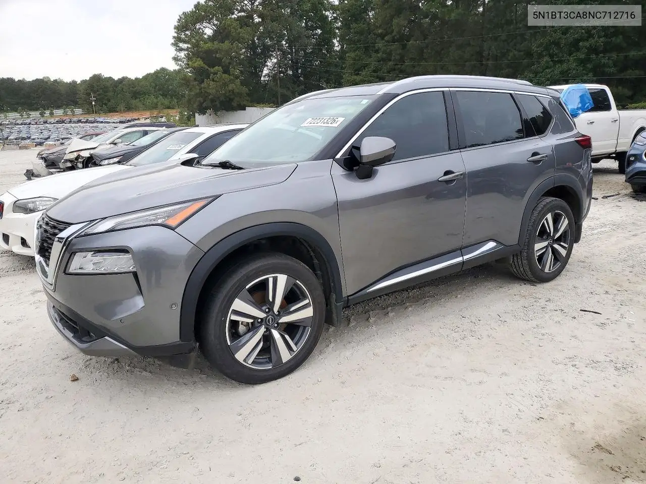 2022 Nissan Rogue Sl VIN 5N1BT3CA8NC712716 фото 1