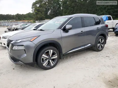5N1BT3CA8NC712716 — 2022 Nissan Rogue, Механические повреждения, фото до ремонта
