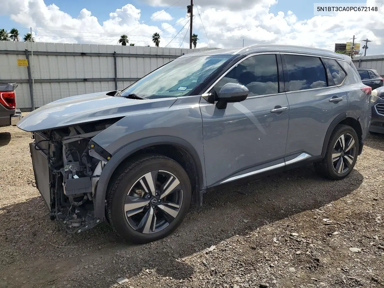 5N1BT3CA0PC672148 Nissan Rogue 2023 — повреждение Передняя часть, фото до ремонта
