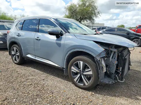 5N1BT3CA0PC672148 — 2023 Nissan Rogue, фото 4 с аукциона Copart, Передняя часть