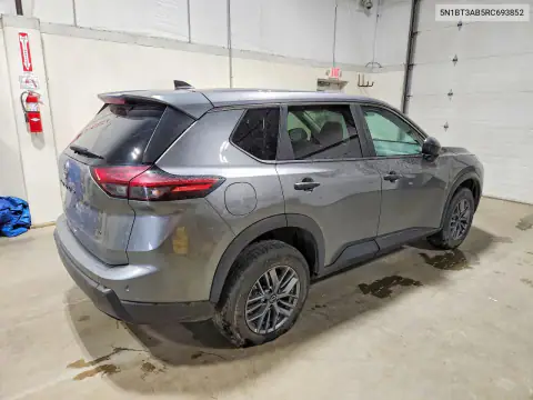 5N1BT3AB5RC693852 — 2024 Nissan Rogue, фото 3 с аукциона Copart 20.10.2026, Естественный износ