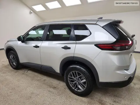 2024 Nissan Rogue S VIN 5N1BT3AB3RC759105 фото 2