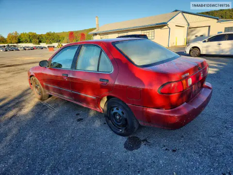 1998 Nissan Sentra Base VIN 1N4AB41D5WC749736 фото 2