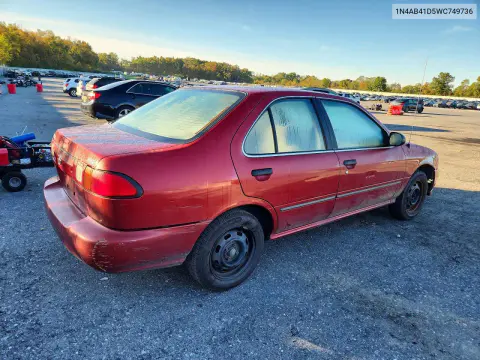 1998 Nissan Sentra Base VIN 1N4AB41D5WC749736 фото 3