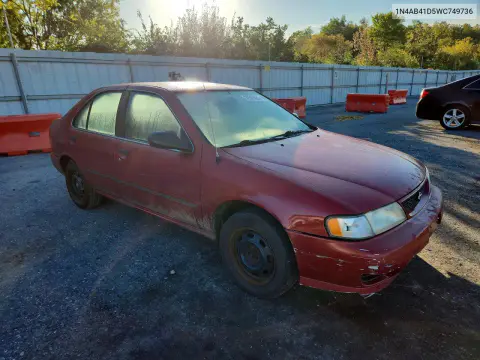1998 Nissan Sentra Base VIN 1N4AB41D5WC749736 фото 4