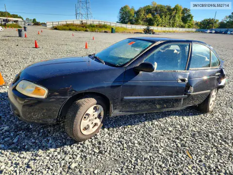 3N1CB51D95L552714 — 2005 Nissan Sentra, Задняя часть, фото до ремонта
