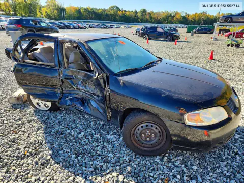 2005 Nissan Sentra 1.8 VIN 3N1CB51D95L552714 фото 4
