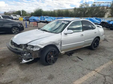 3N1CB51D56L477012 — 2006 Nissan Sentra, Передняя часть, фото до ремонта