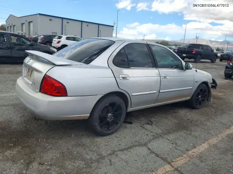 2006 Nissan Sentra VIN 3N1CB51D56L477012 фото 3