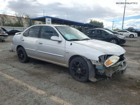2006 Nissan Sentra VIN 3N1CB51D56L477012 фото 4