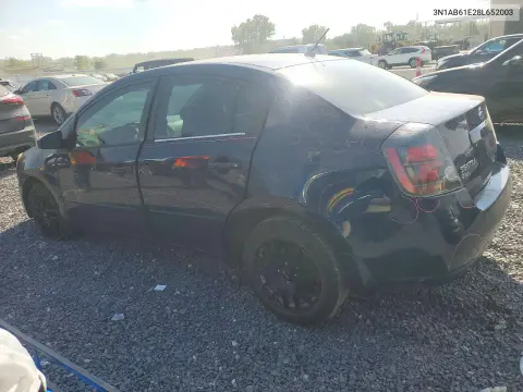 2008 Nissan Sentra 2.0 VIN 3N1AB61E28L652003 фото 2