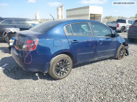 2008 Nissan Sentra 2.0 VIN 3N1AB61E28L652003 фото 3