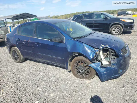 2008 Nissan Sentra 2.0 VIN 3N1AB61E28L652003 фото 4