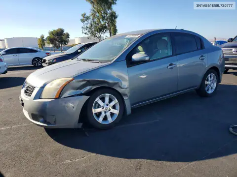 3N1AB61E58L720777 — 2008 Nissan Sentra, Передняя часть, фото до ремонта