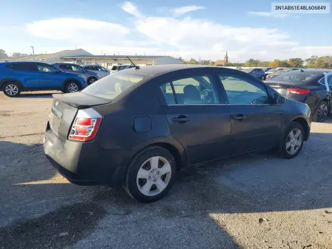 2008 Nissan Sentra 2.0 VIN 3N1AB61E48L606849 фото 3