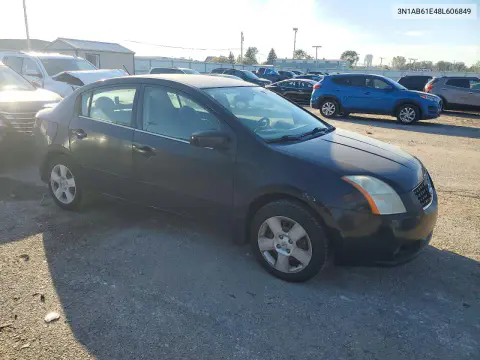2008 Nissan Sentra 2.0 VIN 3N1AB61E48L606849 фото 4