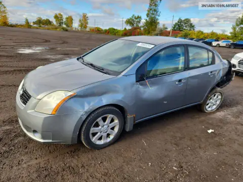 3N1AB61E69L685037 — 2009 Nissan Sentra, Сторона, фото до ремонта