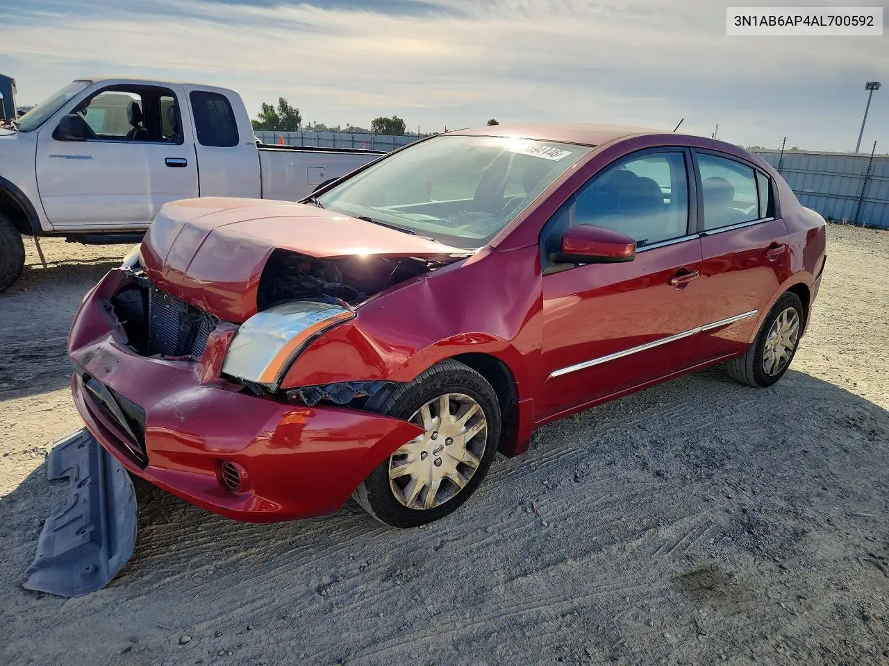 2010 Nissan Sentra 2.0 VIN 3N1AB6AP4AL700592 фото 1