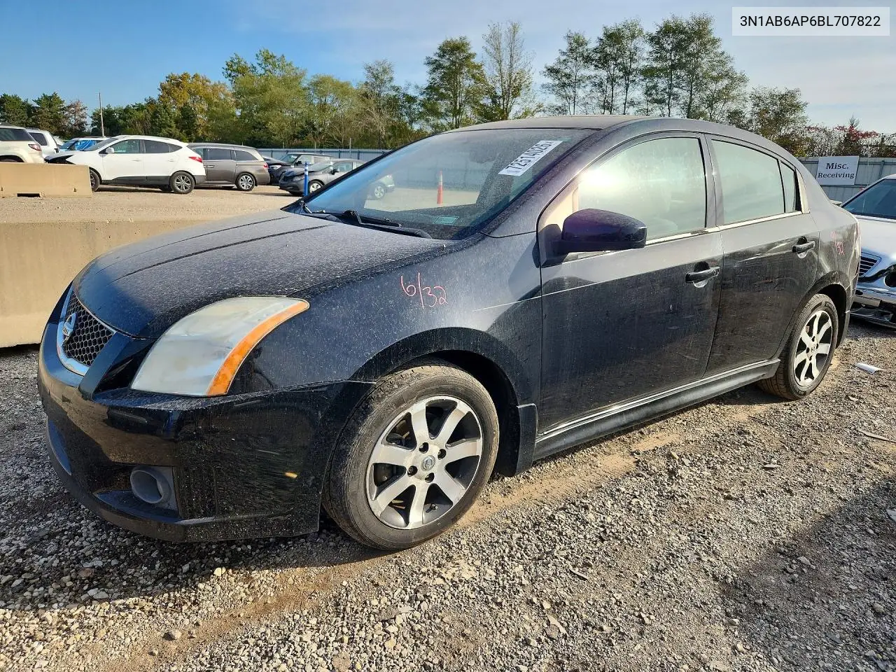 2011 Nissan Sentra 2.0 VIN 3N1AB6AP6BL707822 фото 1